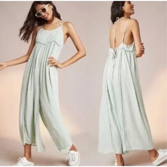 Anthropologie Pants - Lilka Anthropologie Seafoam Green Jumpsuits Size Small